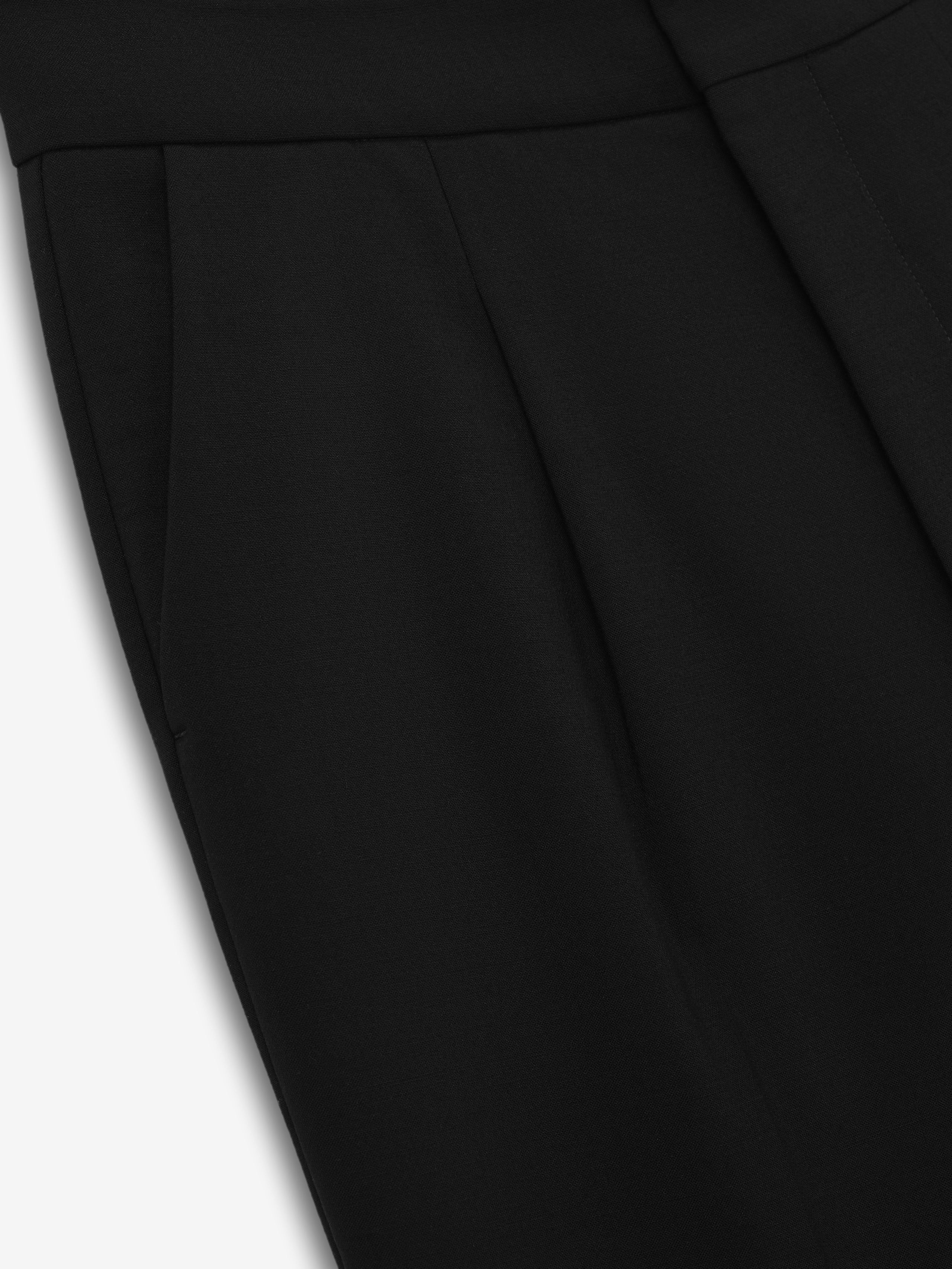 Double Weave Wool Tailored Flared Pants