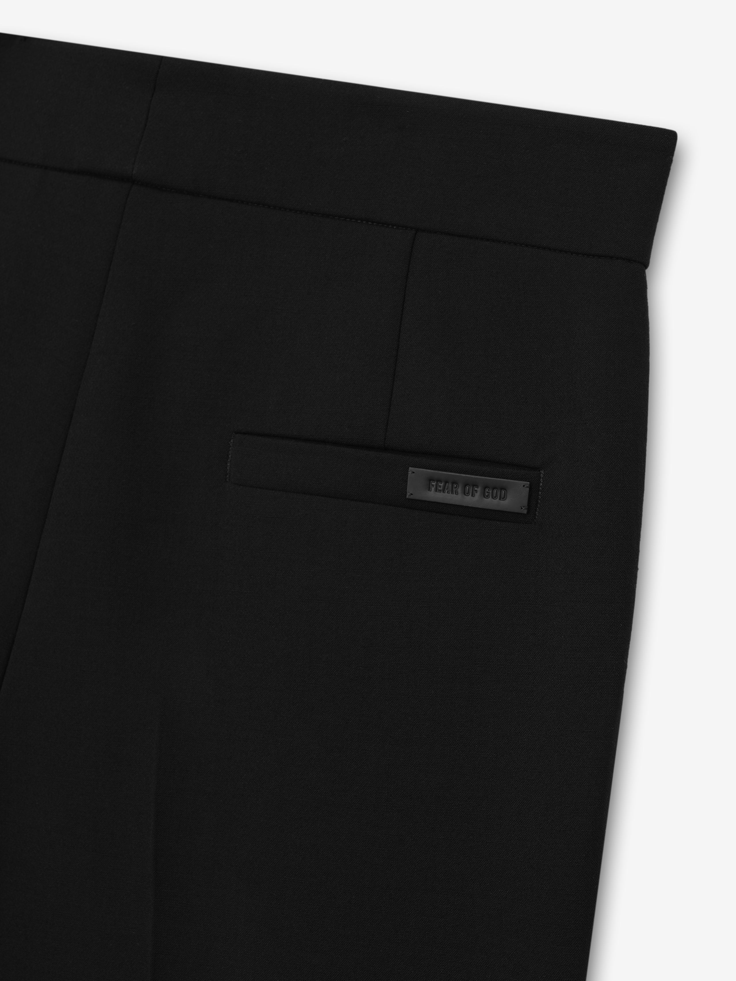 Double Weave Wool Tailored Flared Pants