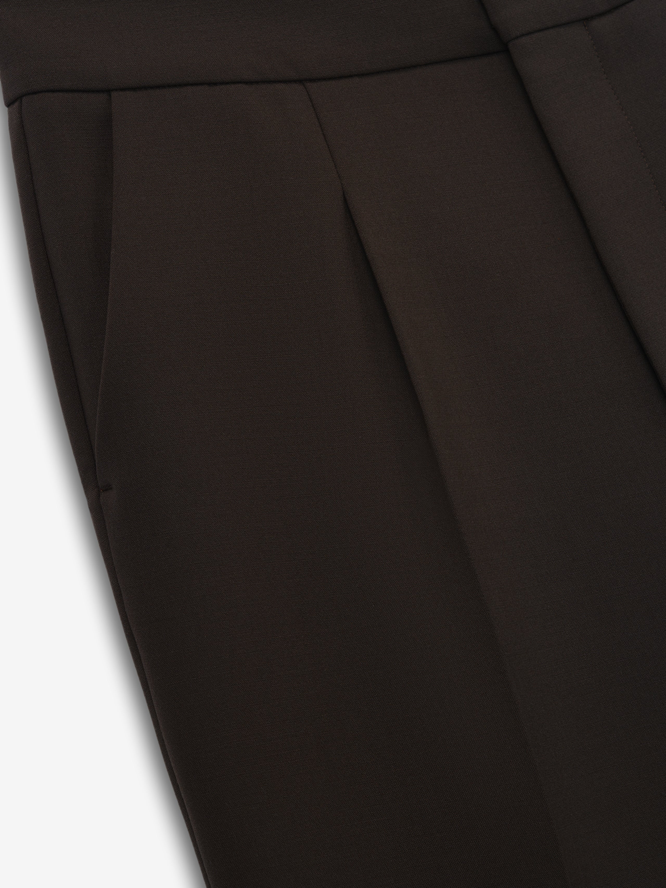 Double Weave Wool Tailored Flared Pants