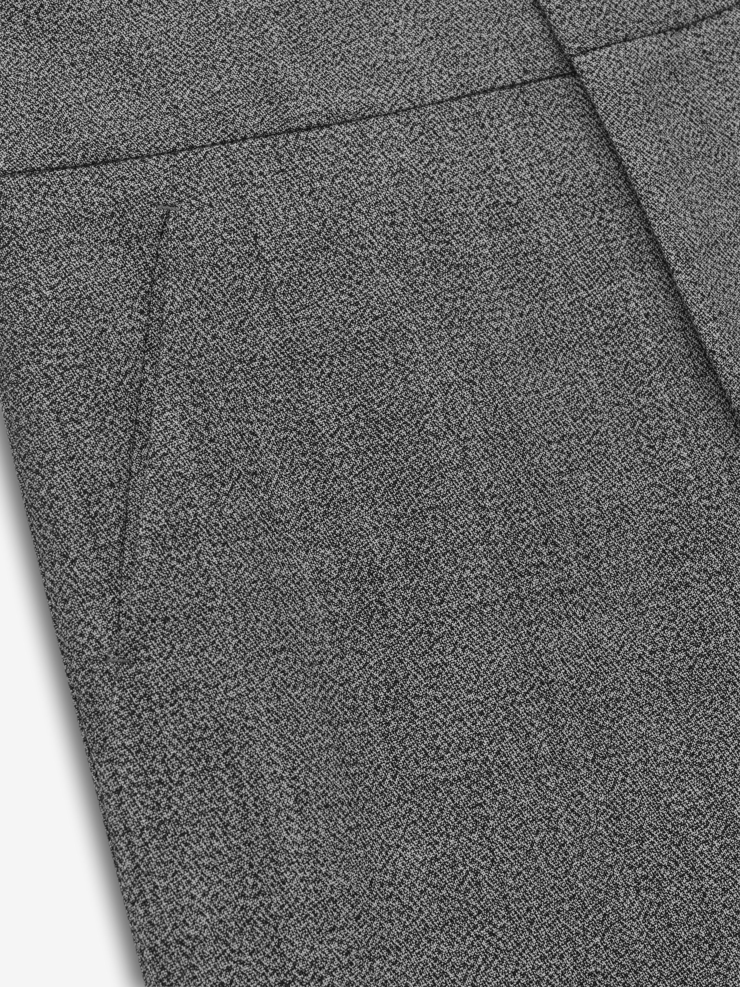 Mouline Wool Casual Flat Front Pant
