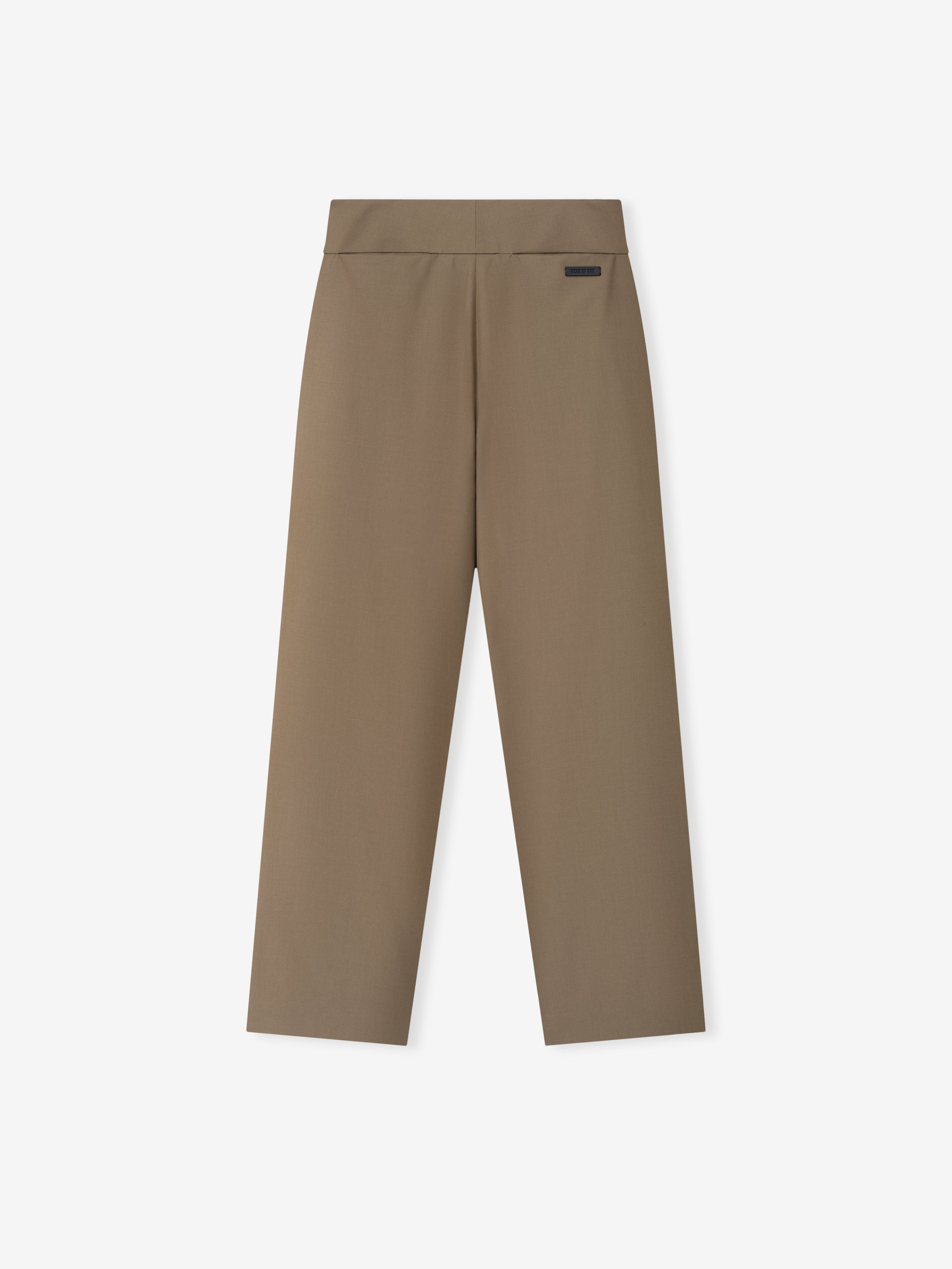 Wool Poplin Casual Flat Front Pants