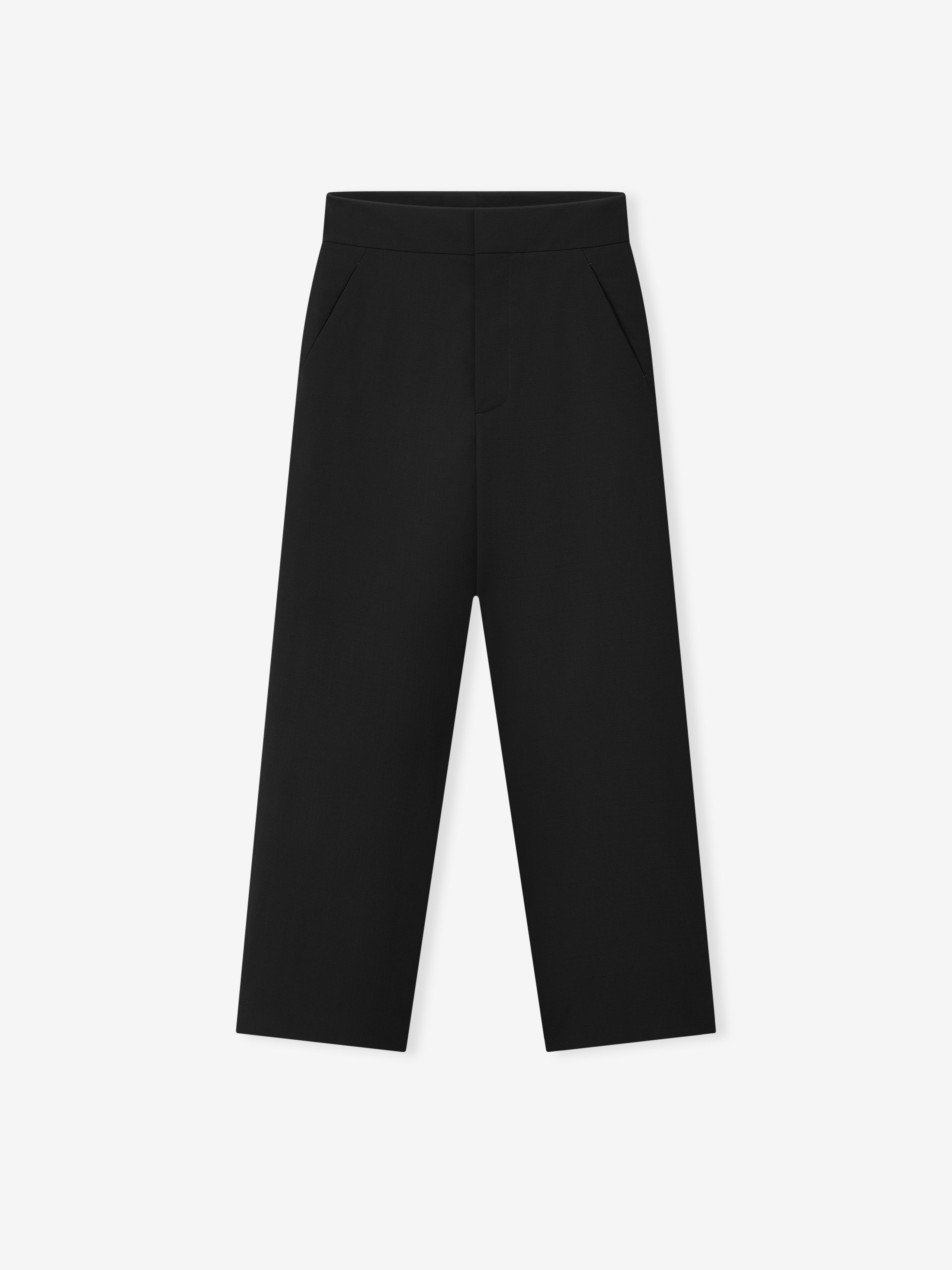 Wool Ripstop Casual Flat Front Pant