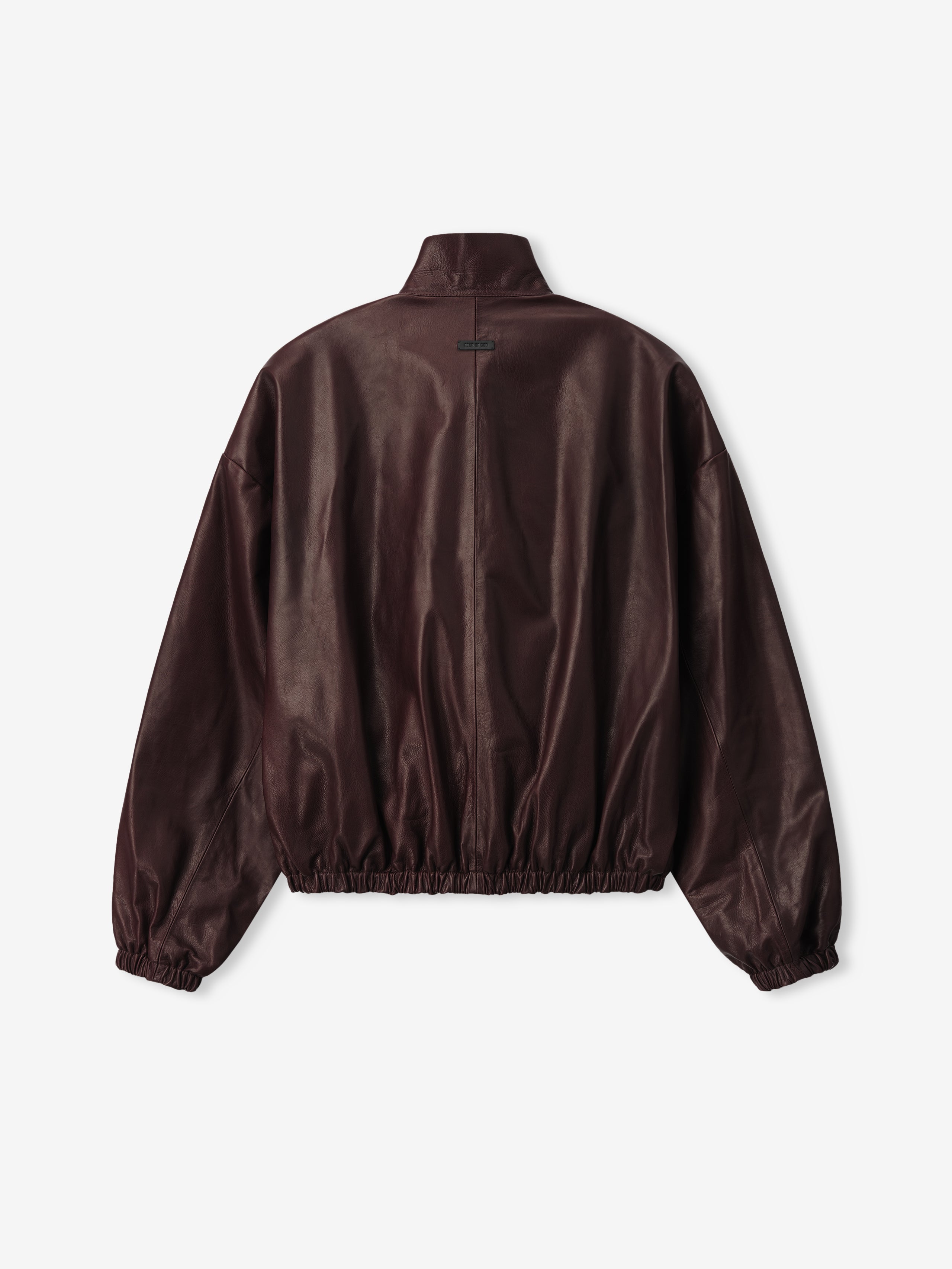 Womens Leather Track Jacket