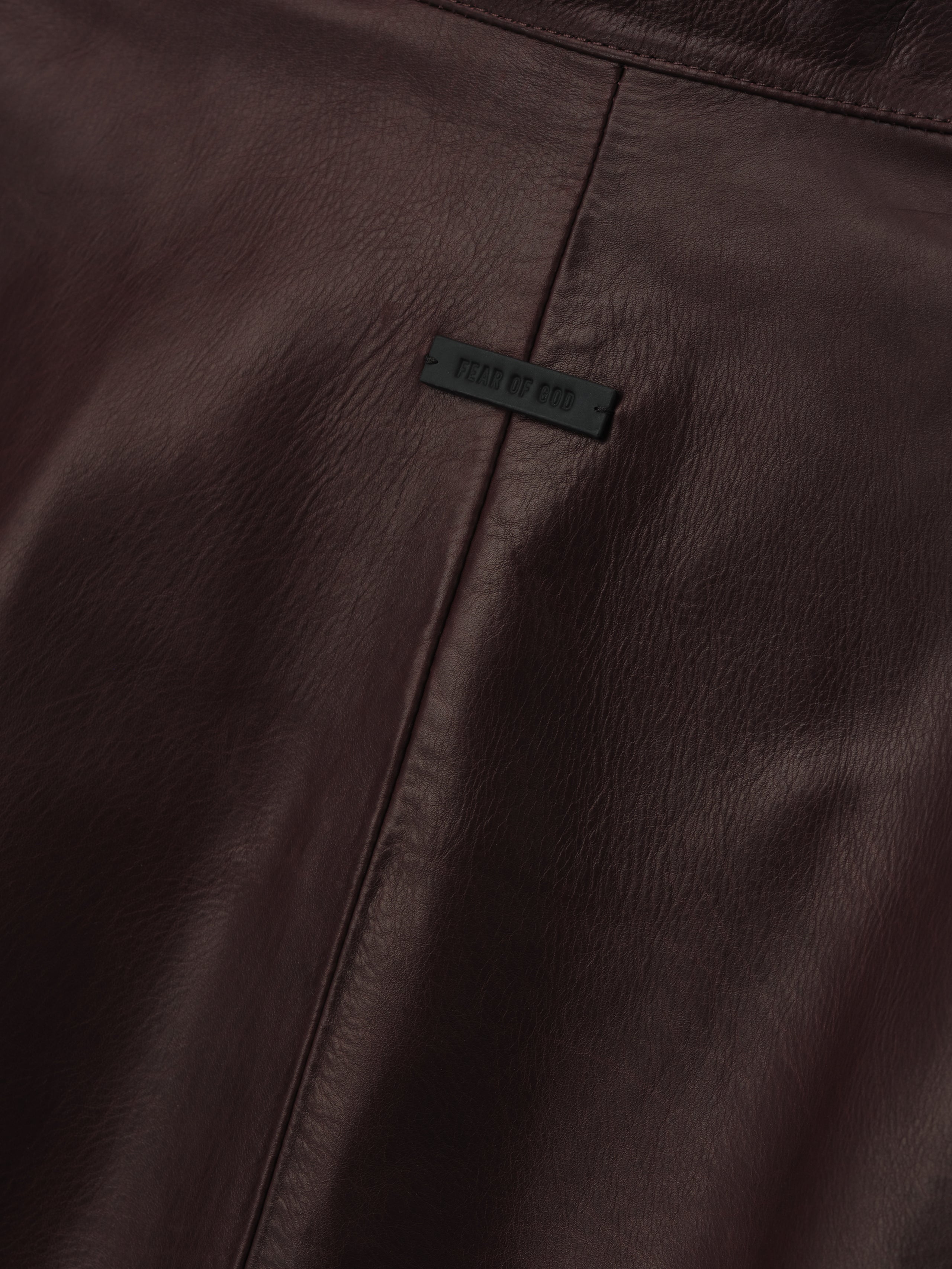 Womens Leather Track Jacket