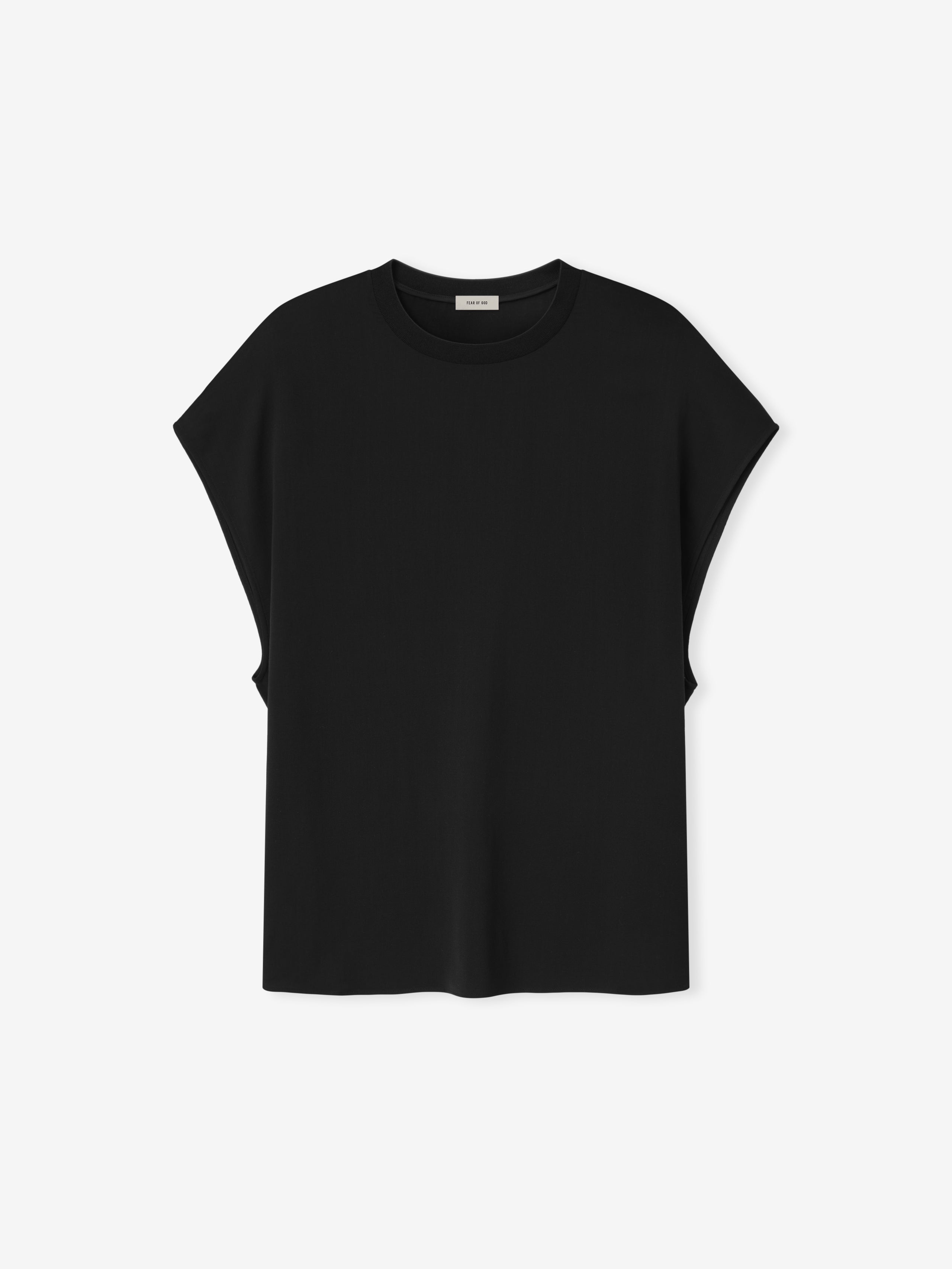 Womens Sheer Viscose Sleeveless Tee