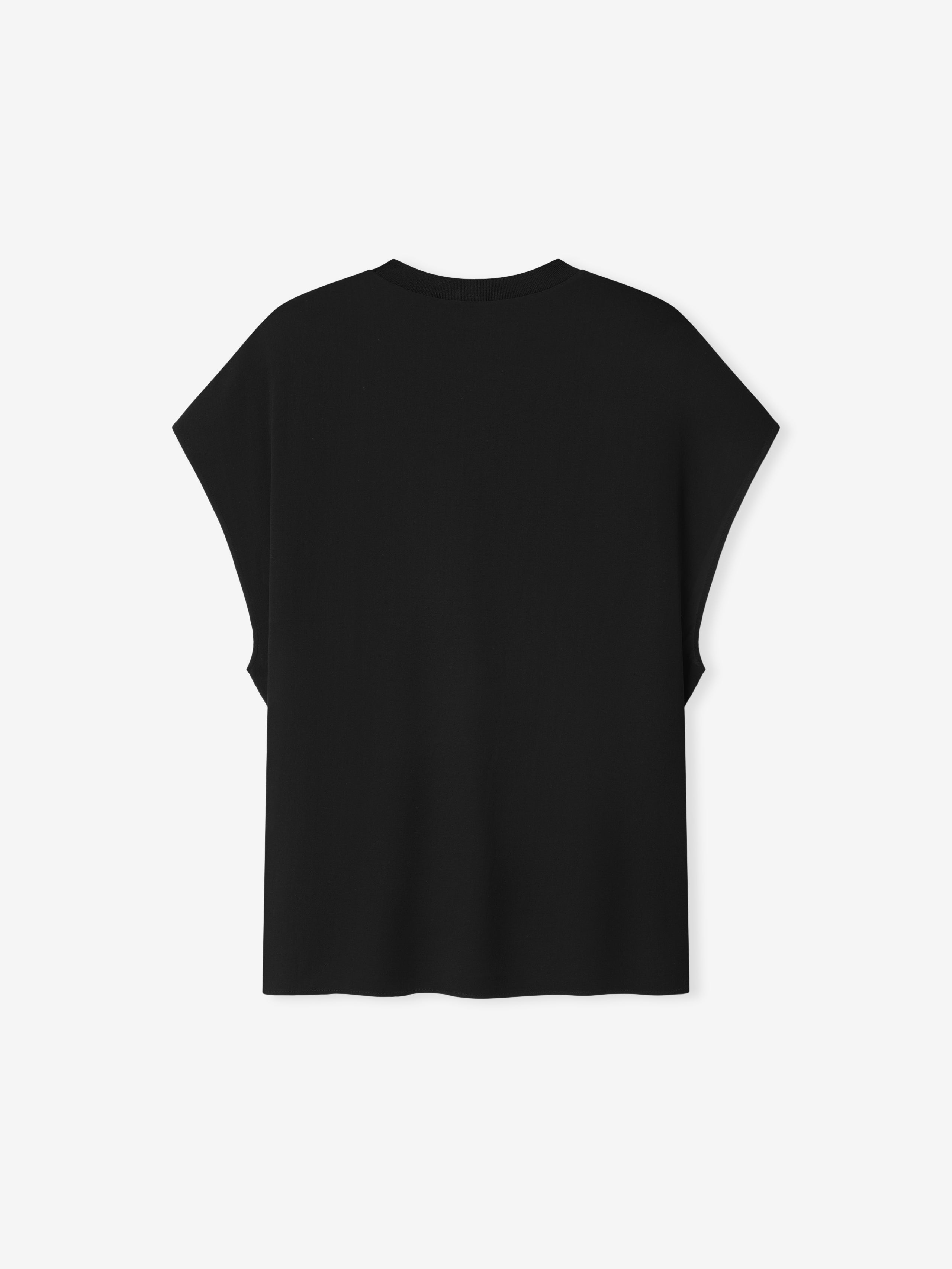 Womens Sheer Viscose Sleeveless Tee