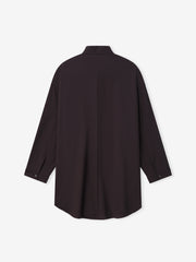 Womens Easy Care Wool Relaxed Shirt