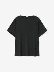 Womens Superfine Wool Boat Neck Tee