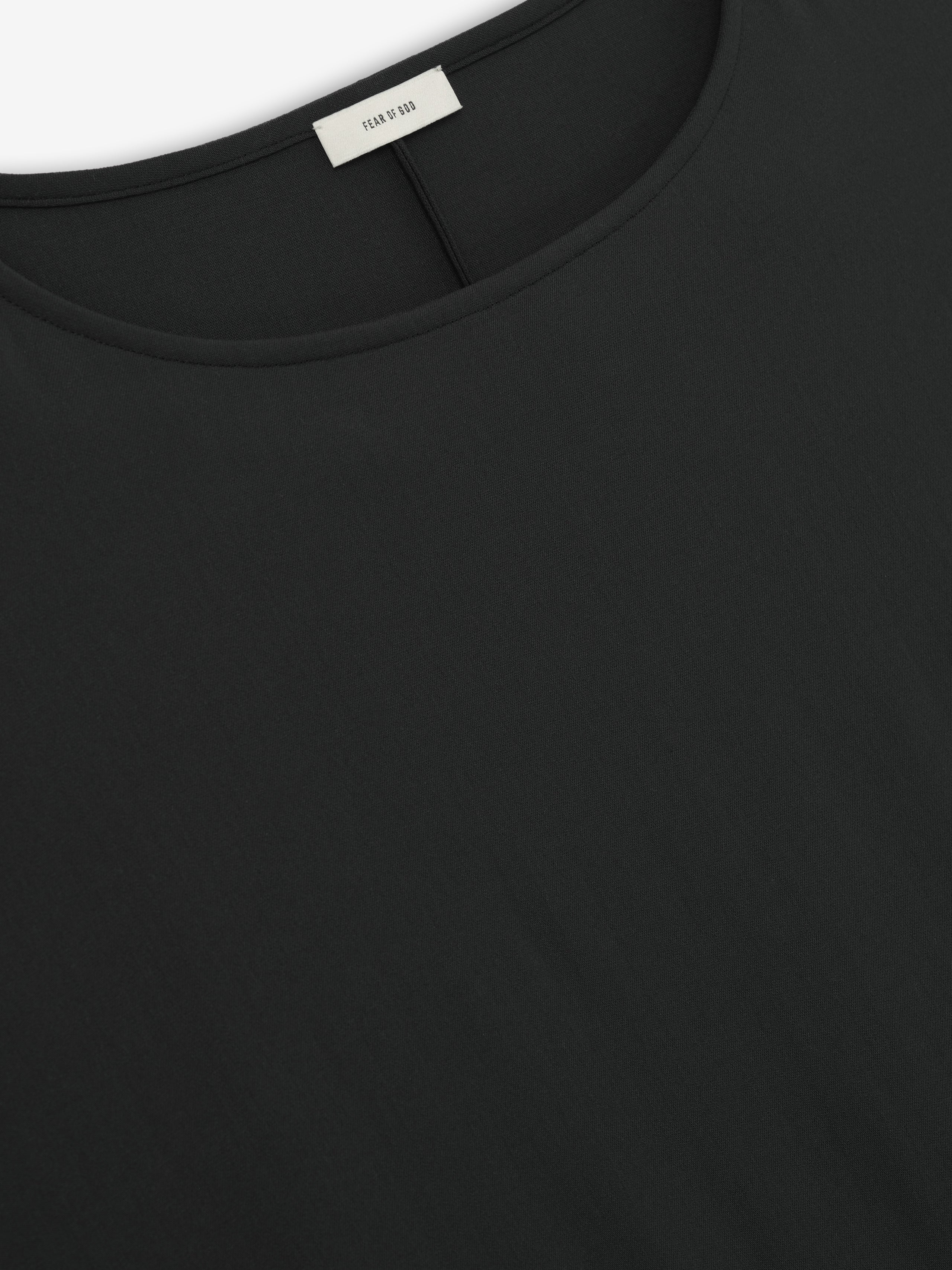 Womens Superfine Wool Boat Neck Tee