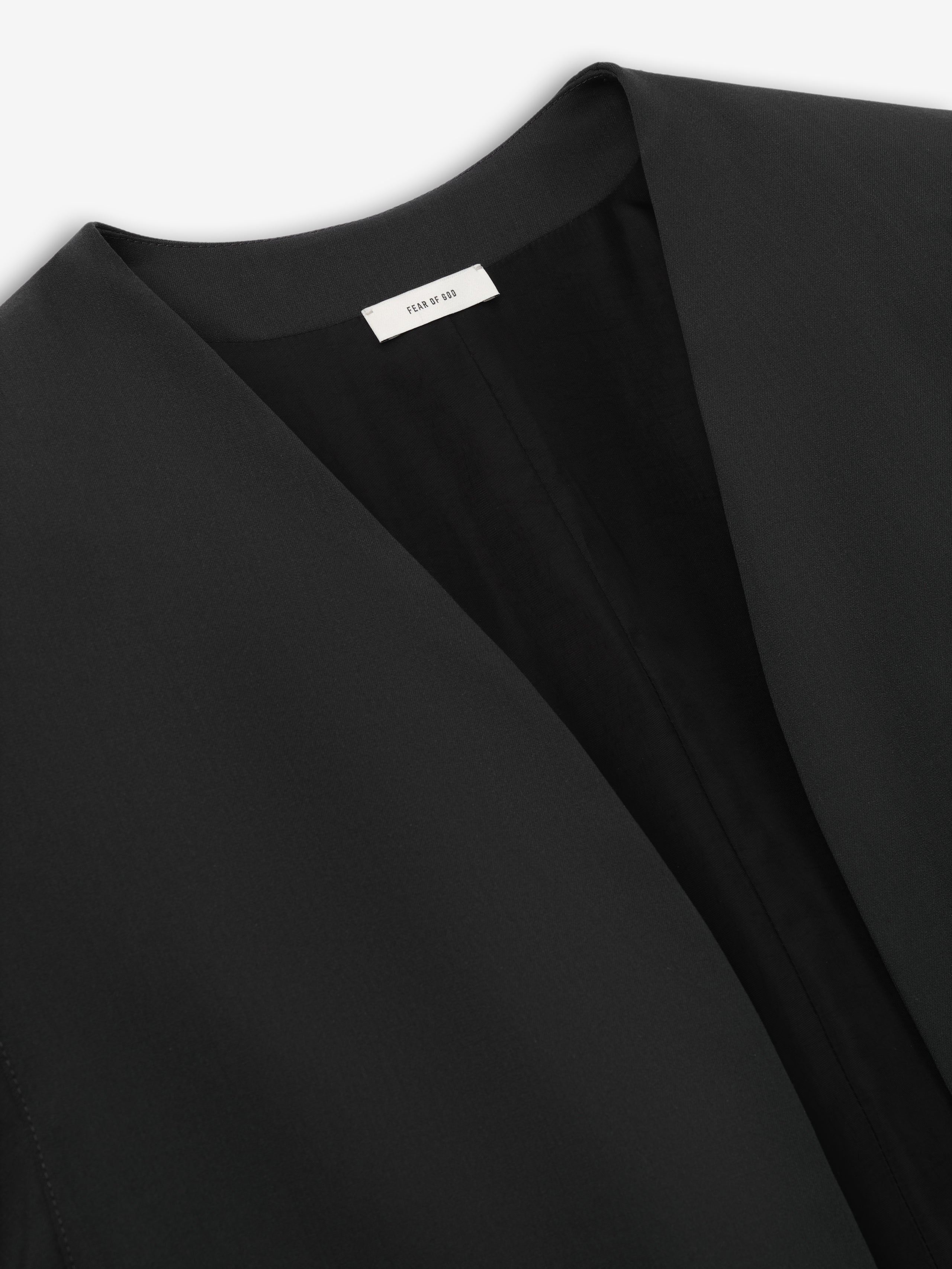 Collarless Jacket
