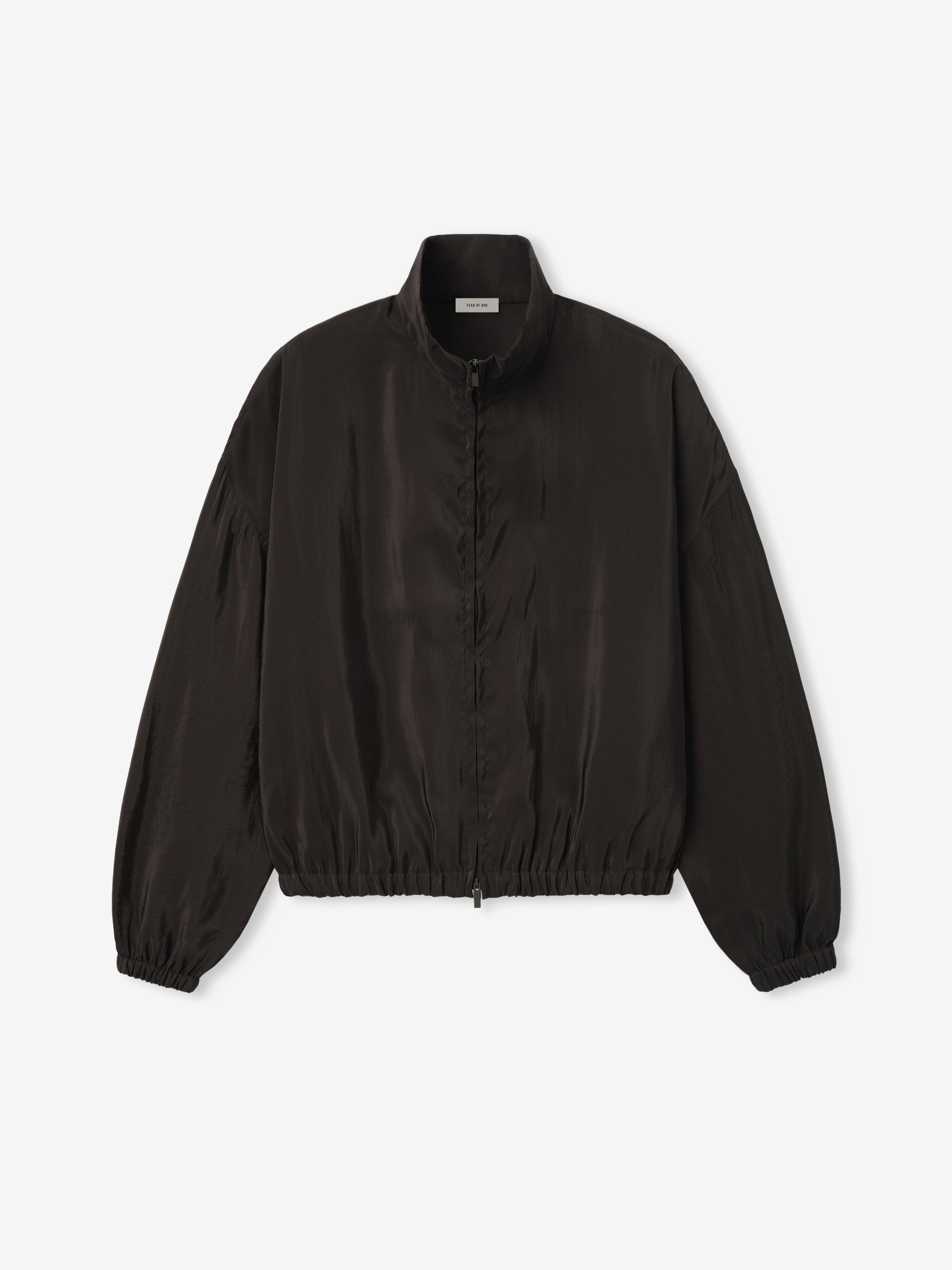 Womens Crinkle Viscose Track Jacket