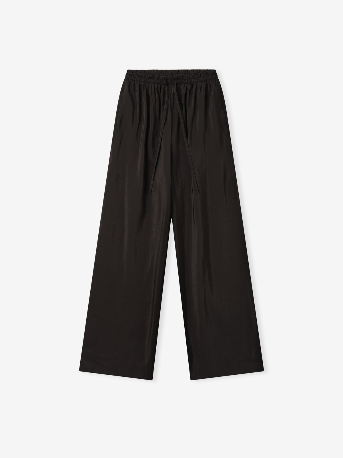 Womens Crinkle Viscose Drawstring Pants