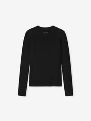 Womens Waffle Knit Long Sleeve Top