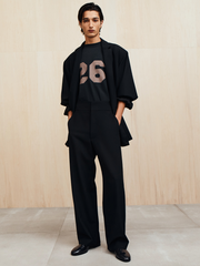 Wool Ripstop Casual Flat Front Pant