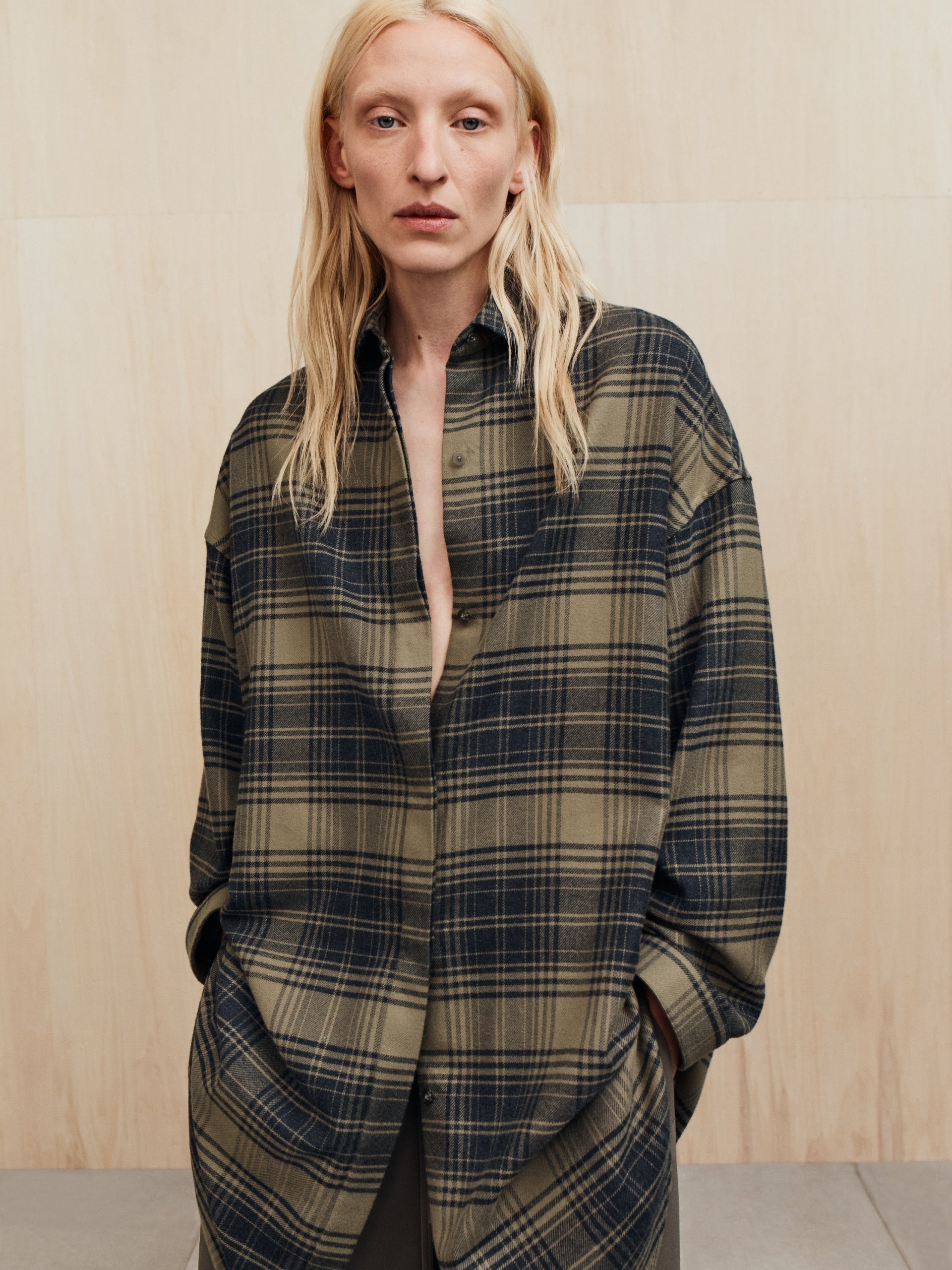 Womens Flannel Relaxed Shirt