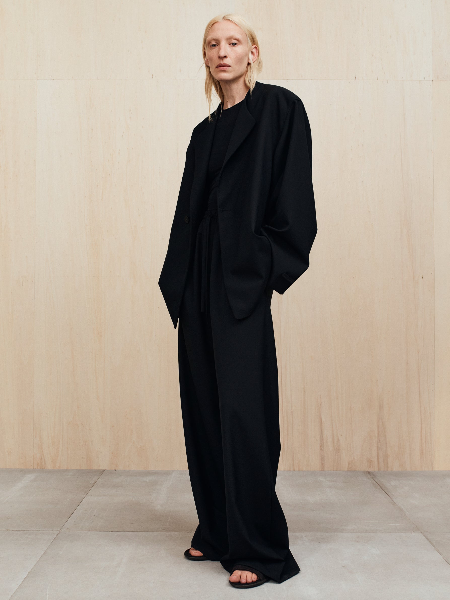 Womens Wool Ripstop Drawstring Pants