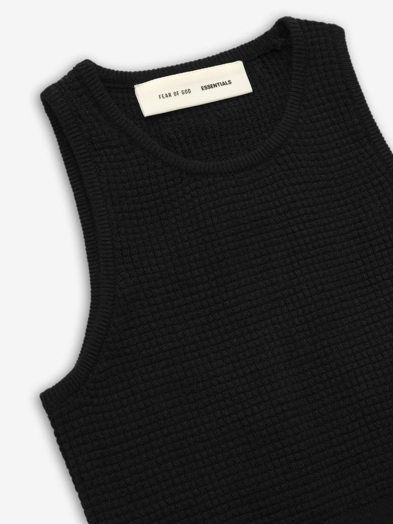 Womens Waffle Knit Sport Tank