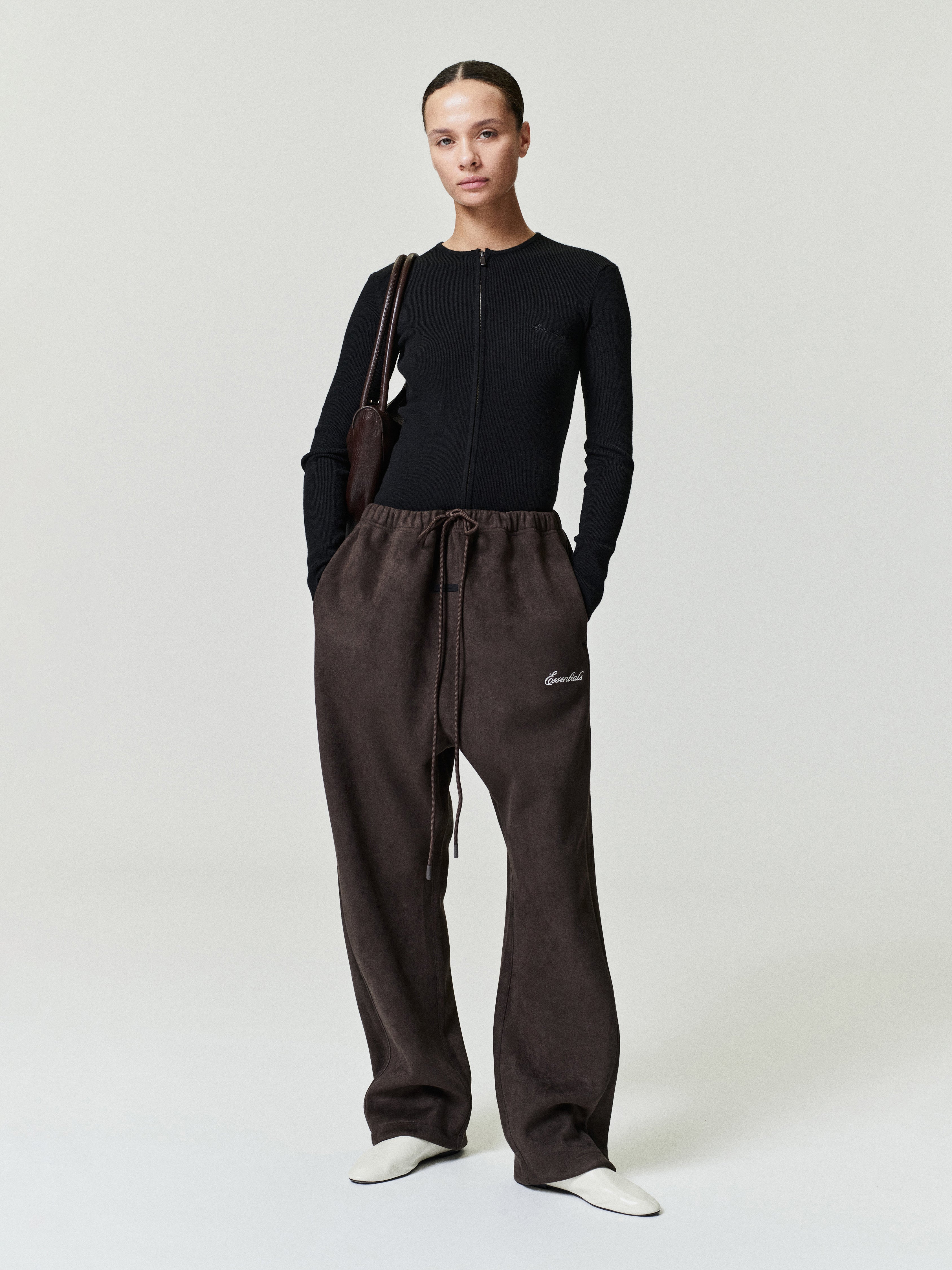 Suede Fleece Signature Relaxed Pant