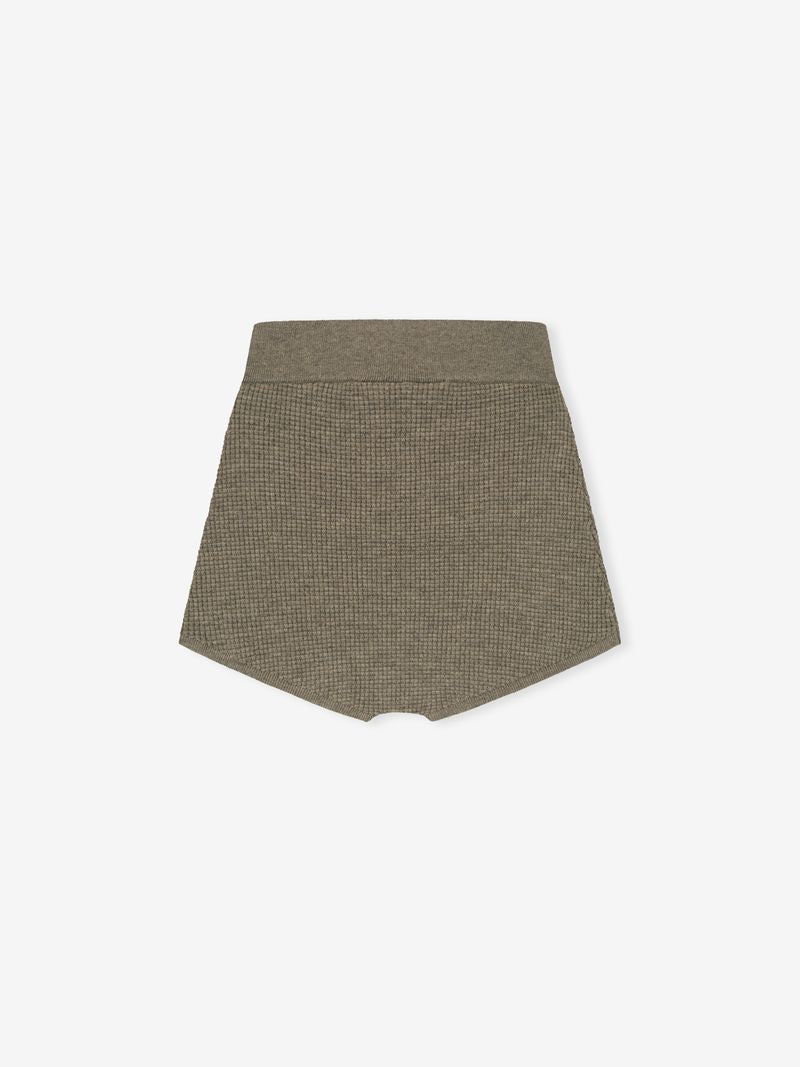 Womens Waffle Knit Boy Short