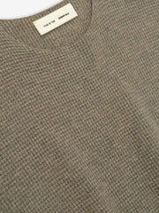 Waffle Crewneck 90s Sweater