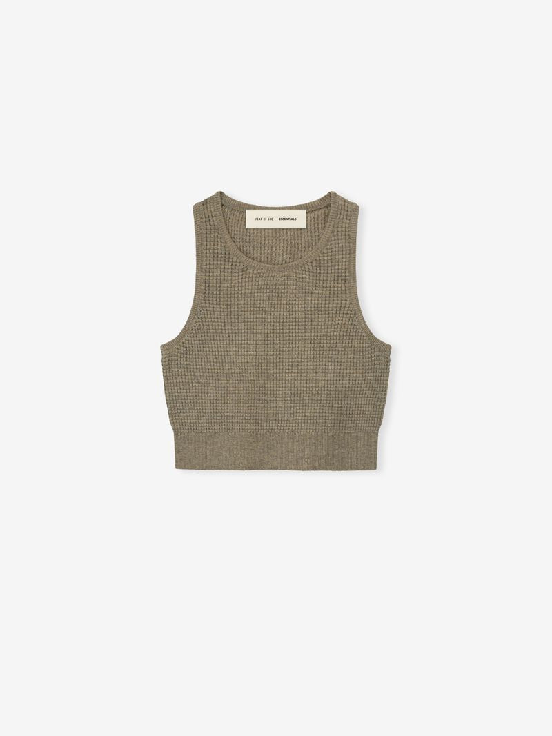Womens Waffle Knit Sport Tank