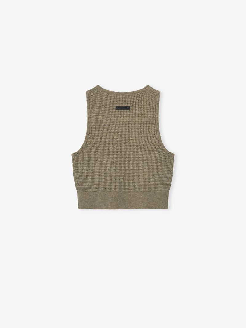 Womens Waffle Knit Sport Tank